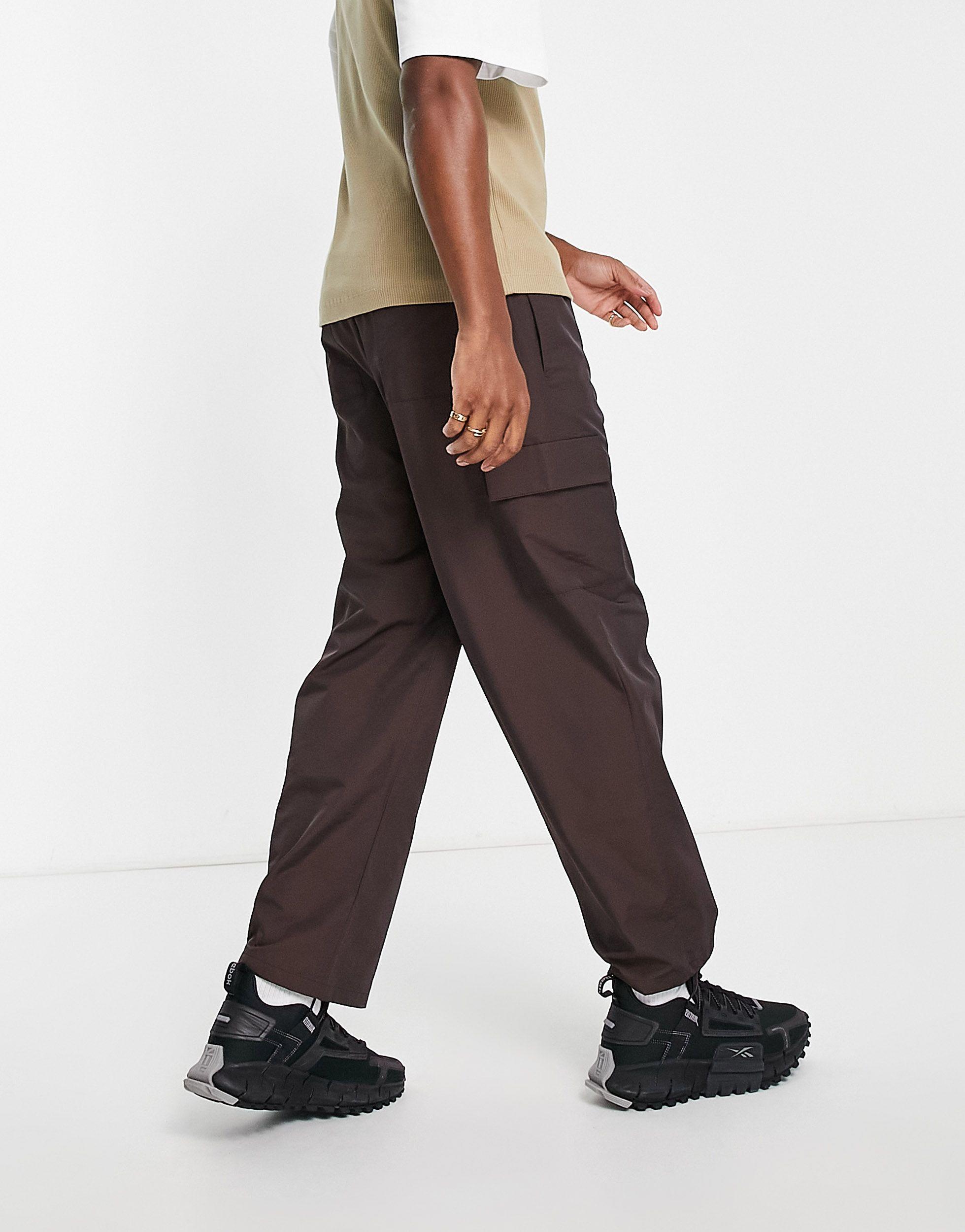 Brown nylon pants Clearance