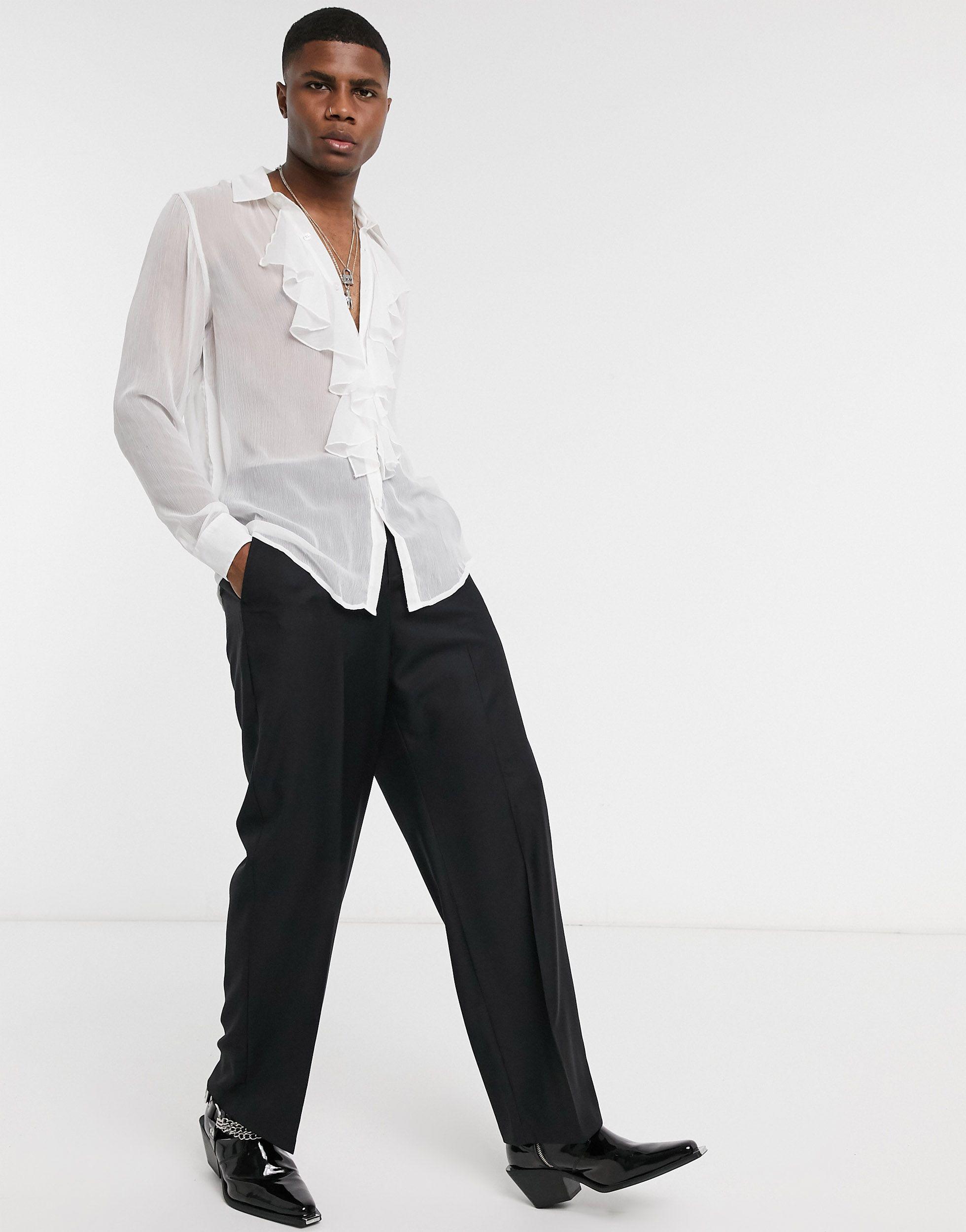 Camicia con hotsell volant uomo