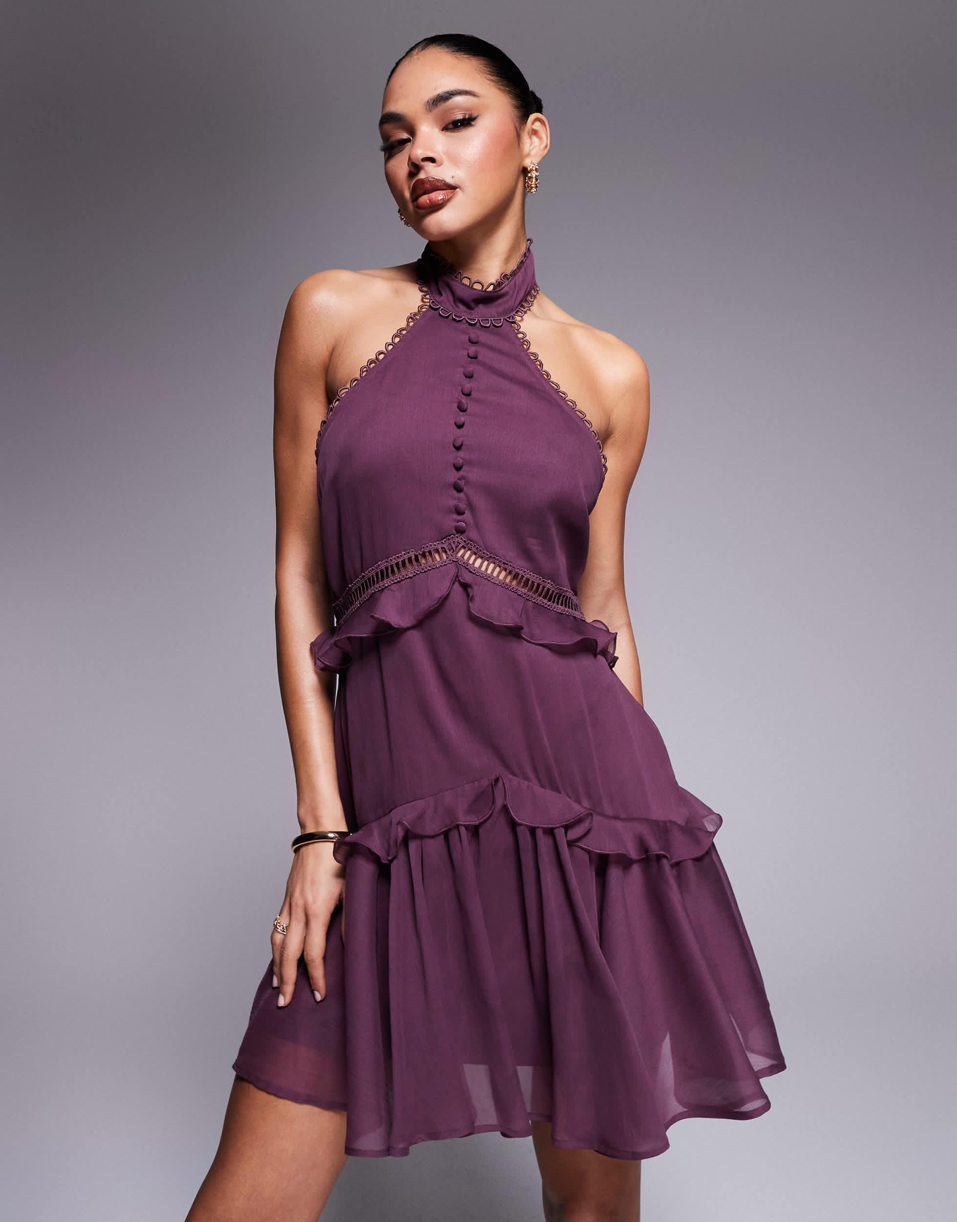 midi halter dress formal Halter Midi Dress main image 0