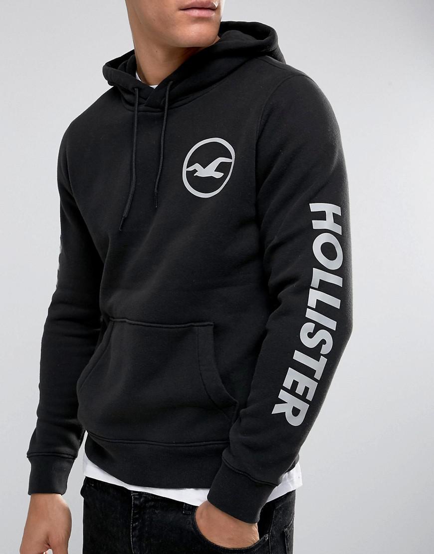 hollister black hoodies