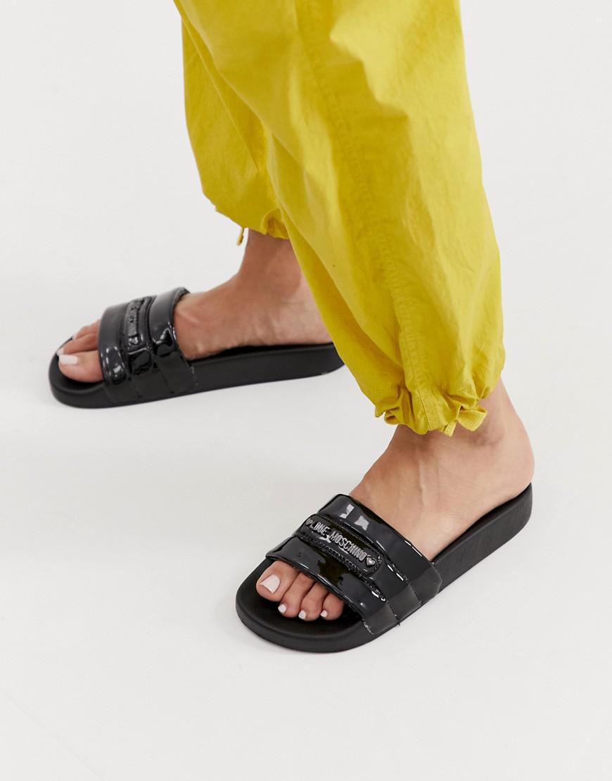 moschino pool sliders