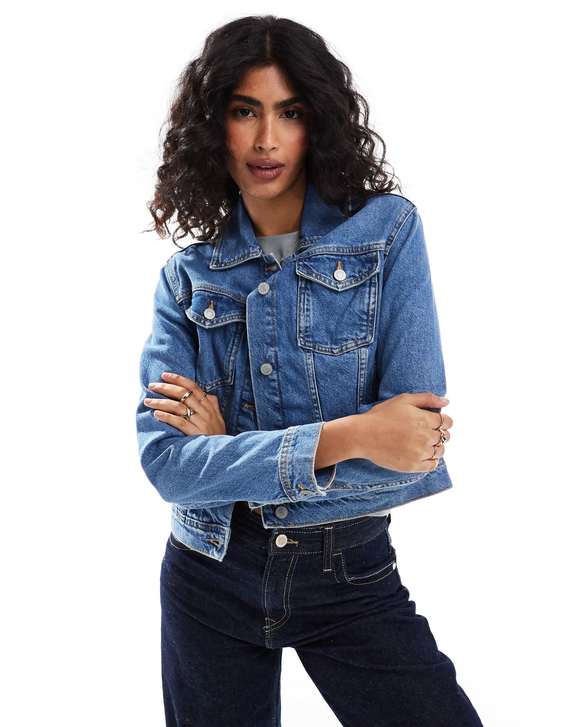 JJXX Denim Jacket in Blue | Lyst Canada