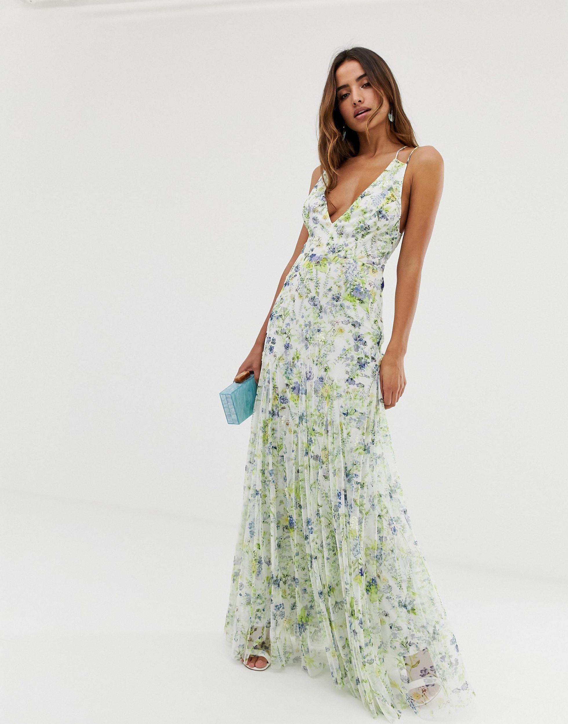 asos floral maxi