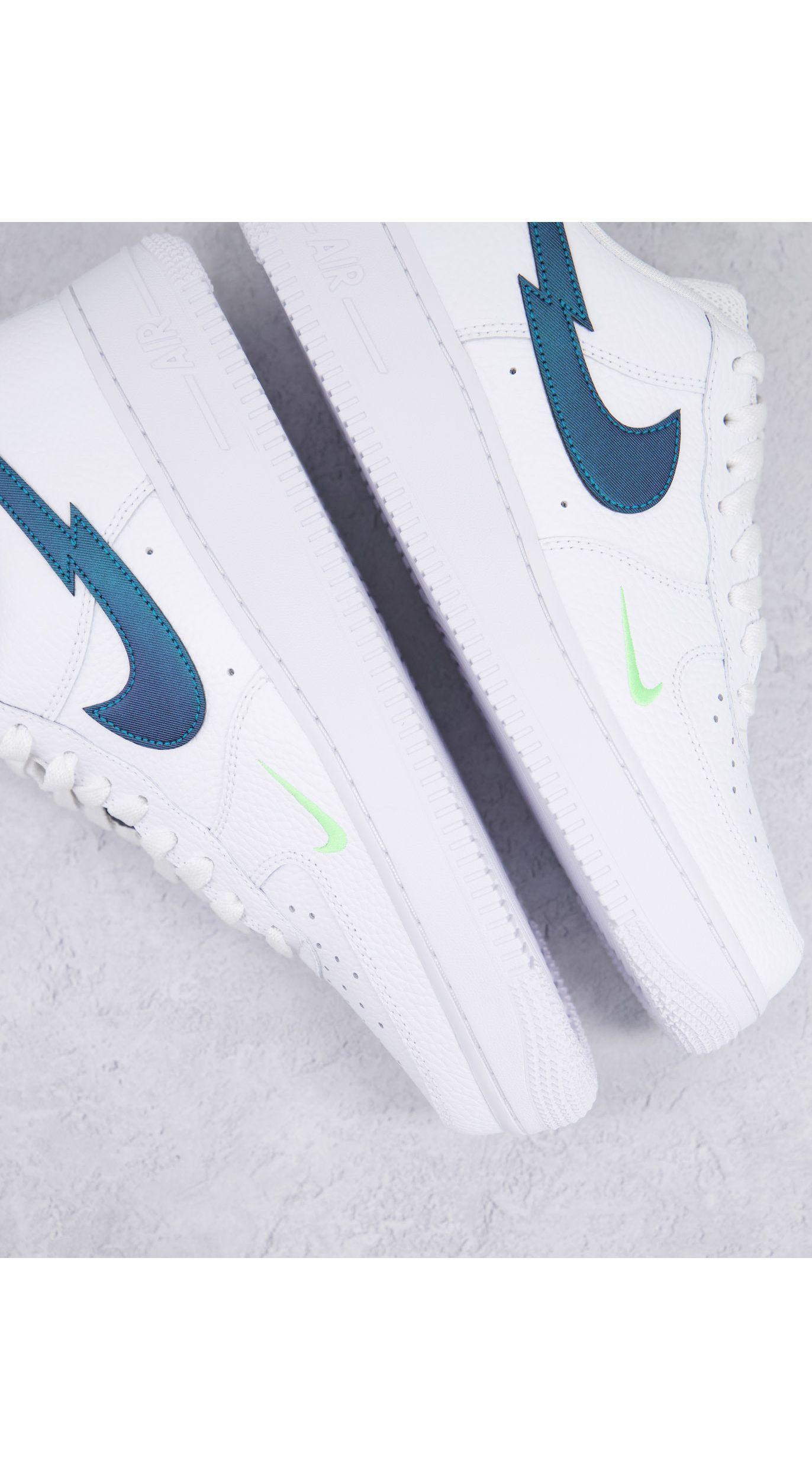 nike airforce wit blauw