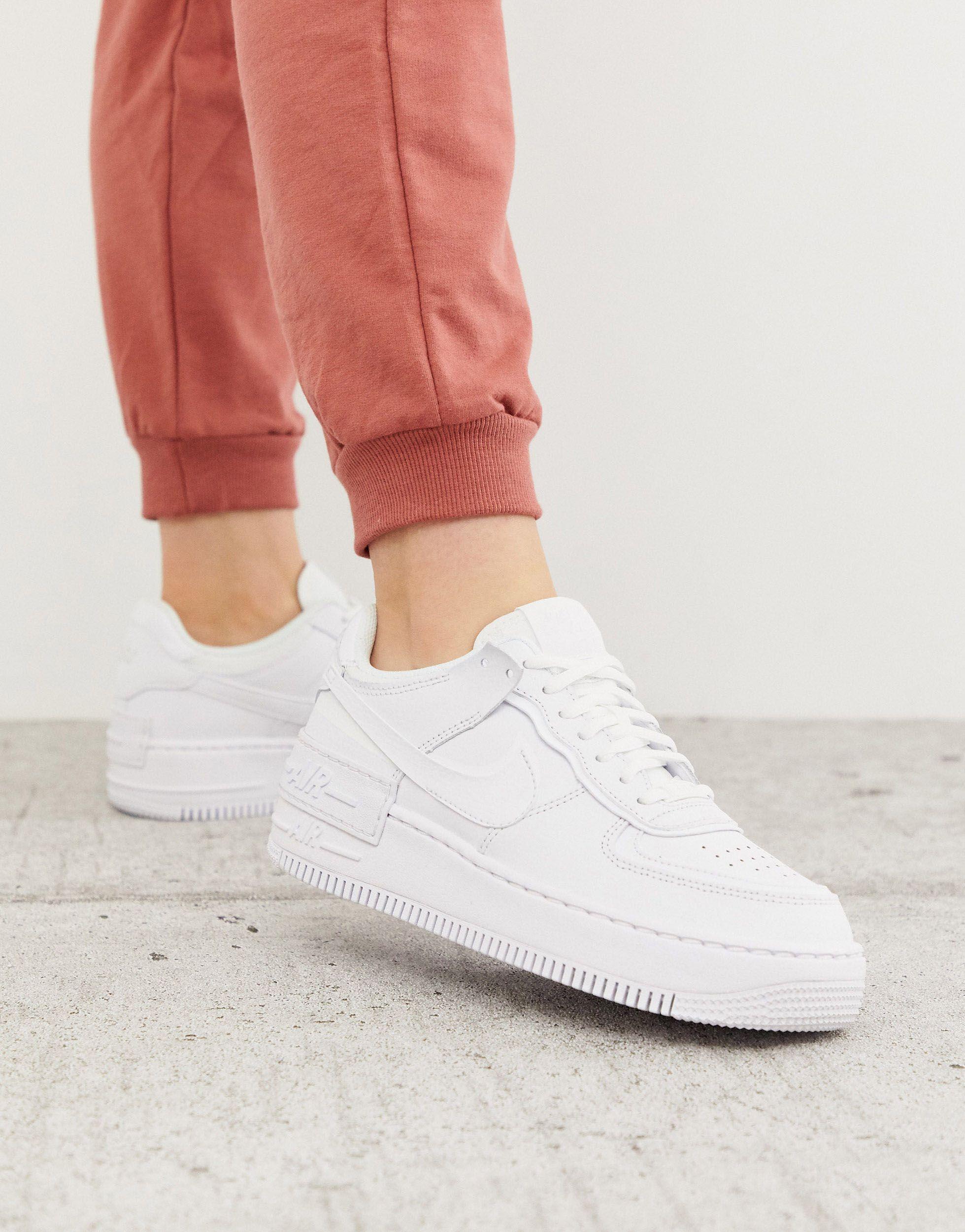 Air - force 1 shadow - sneakers triploNike in Gomma di colore Bianco | Lyst