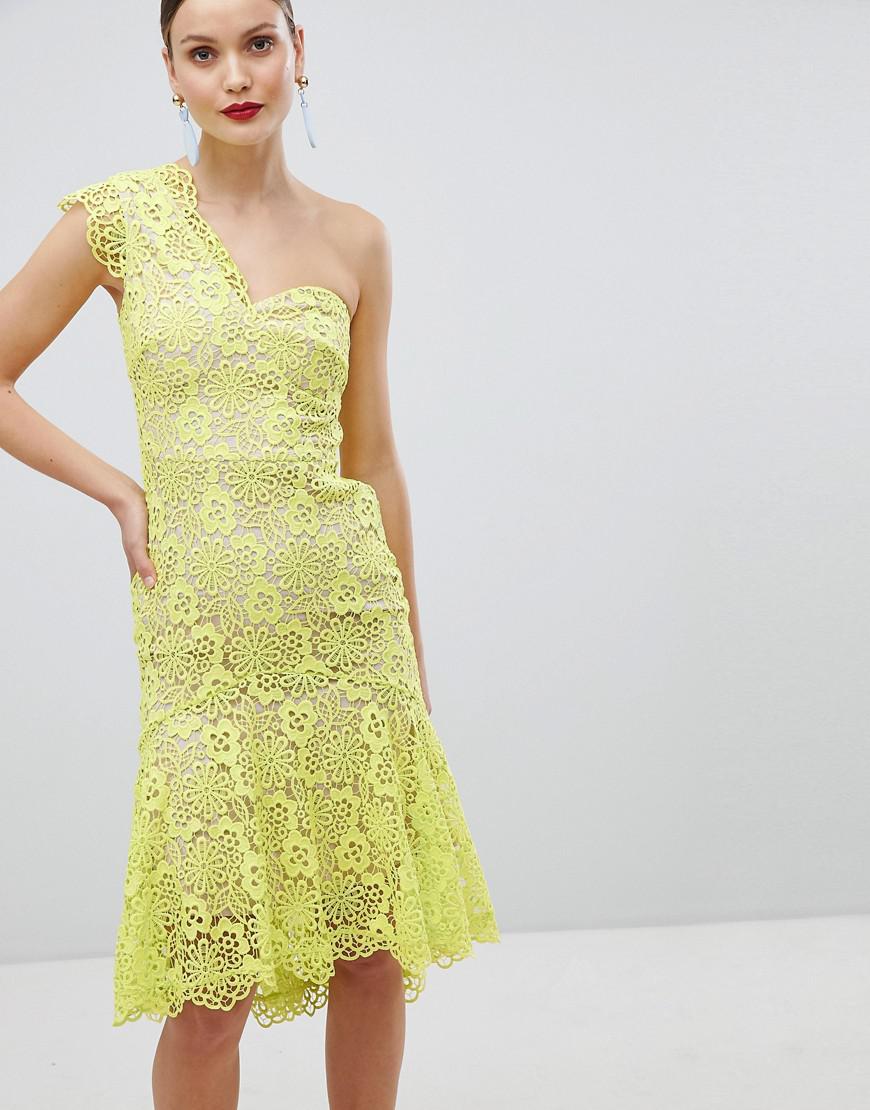 karen millen lime lace dress