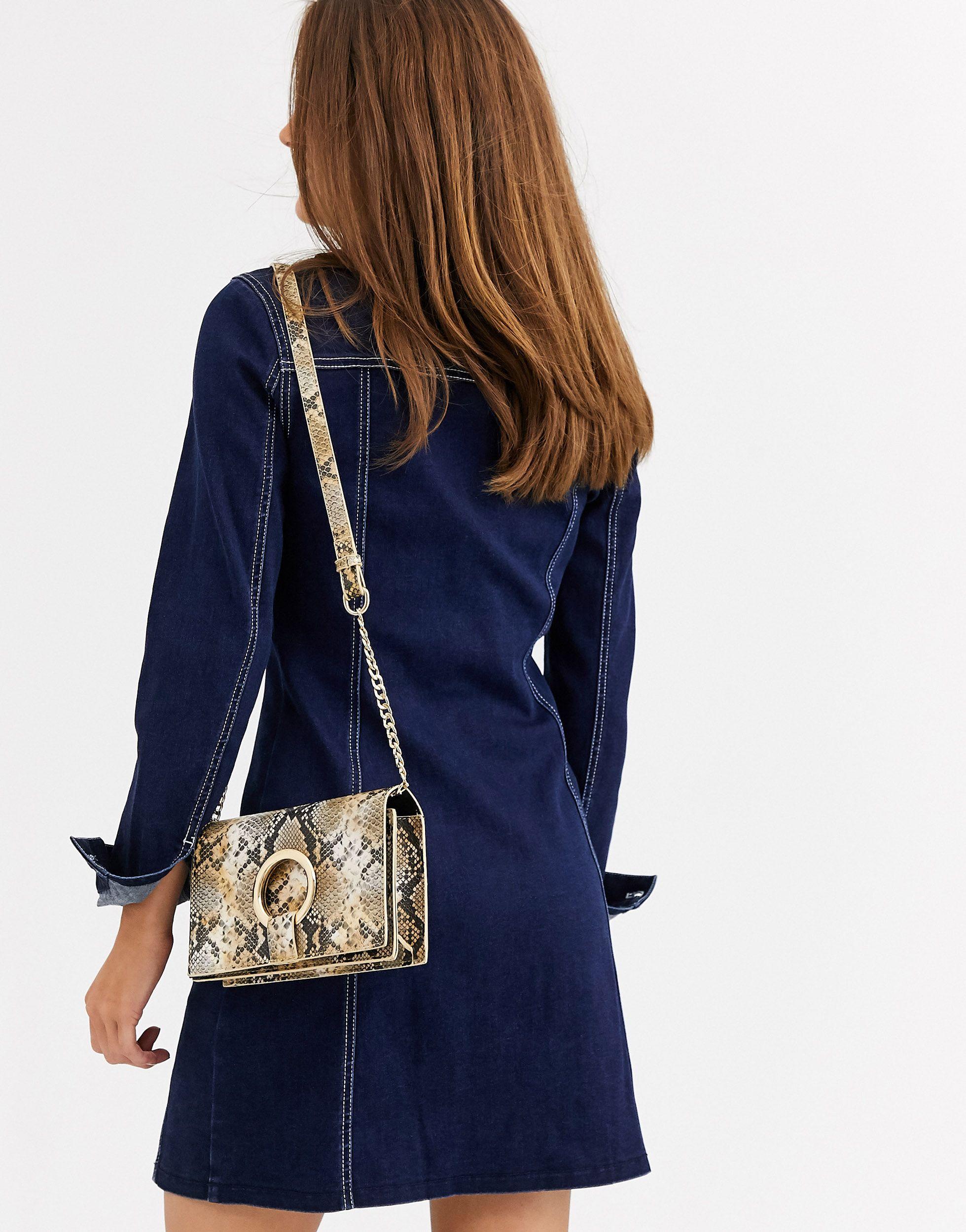 tailored denim dress