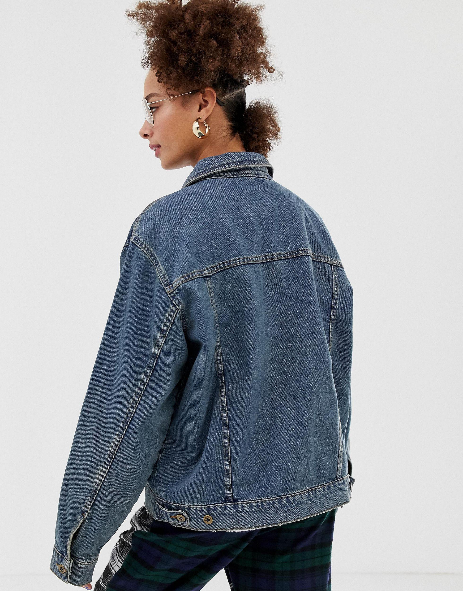 collusion cropped denim jacket