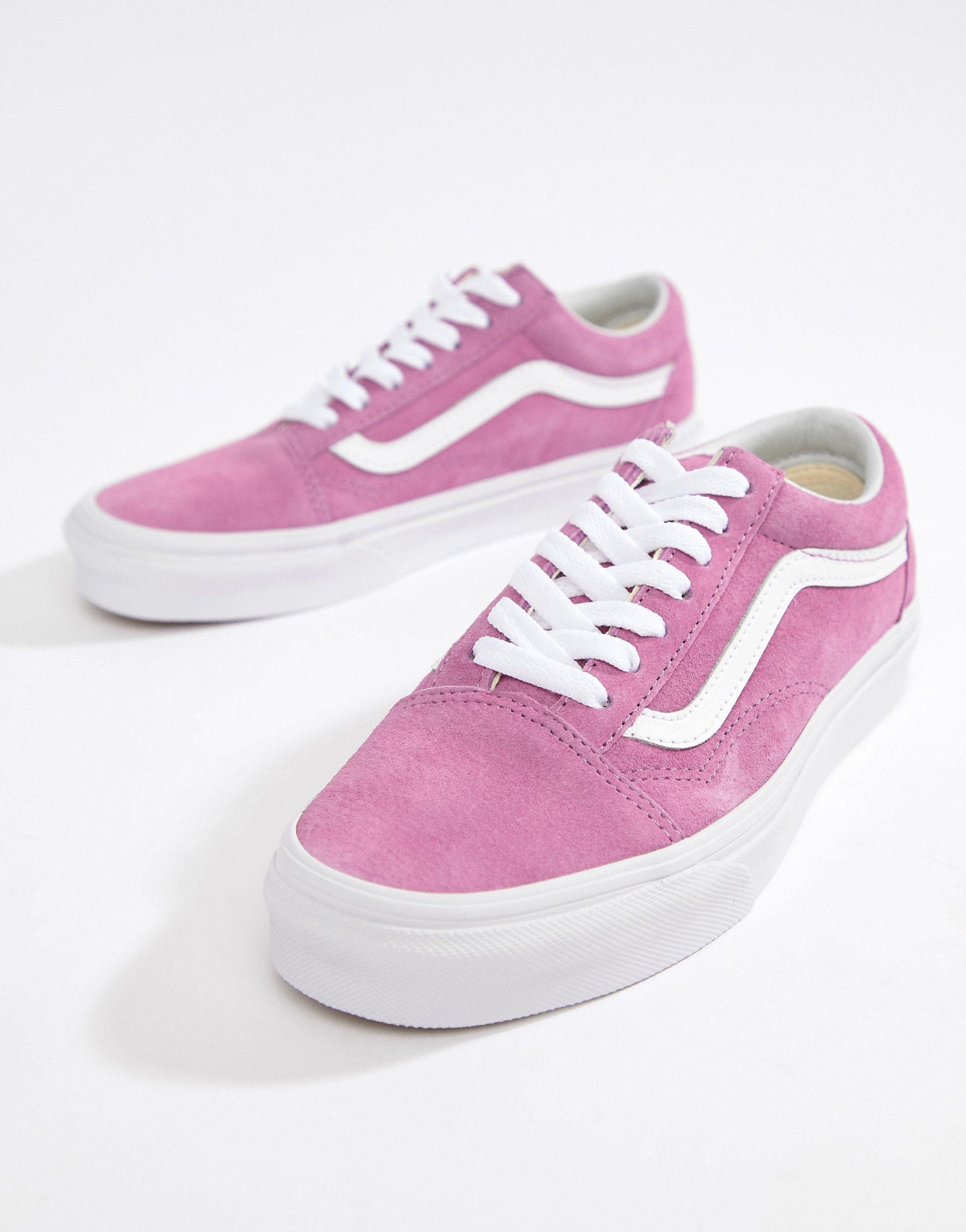 vans rose daim