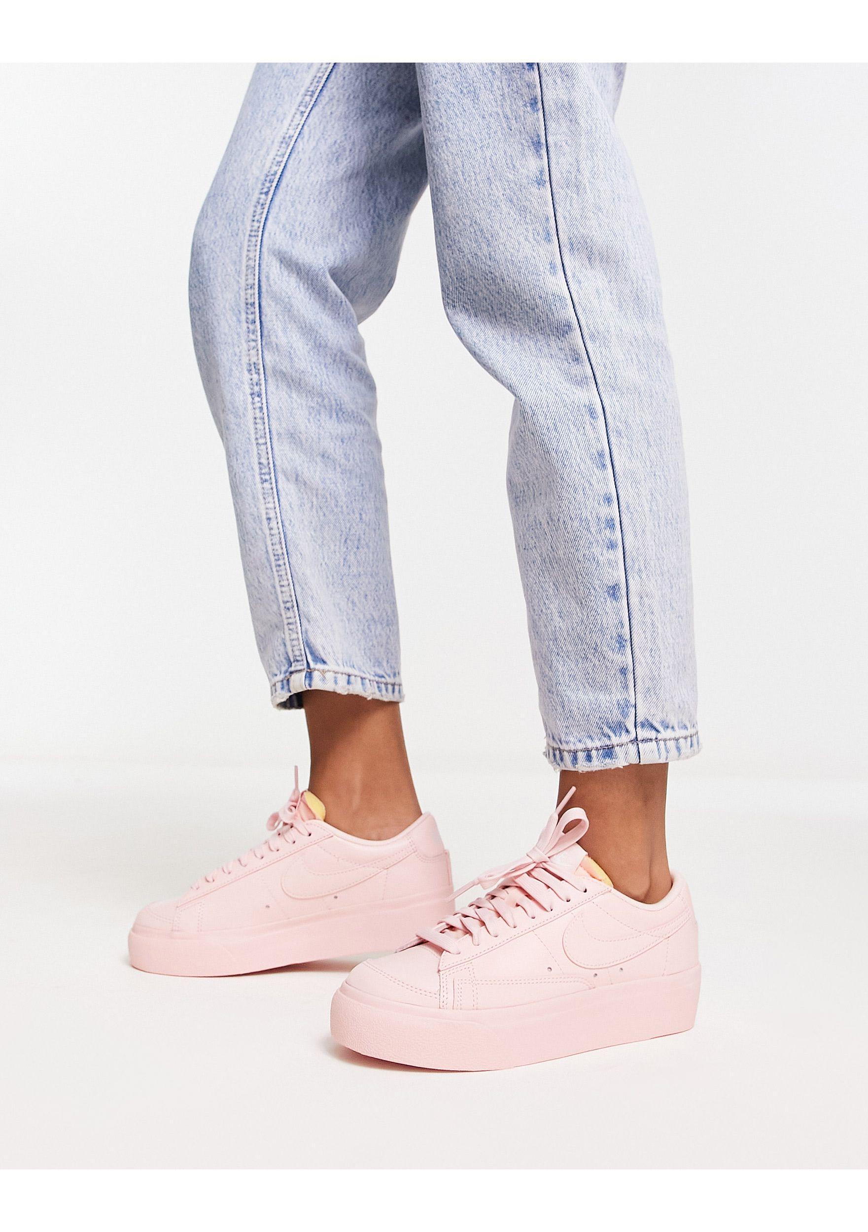 Low Platform Sneakers in Pink | Lyst
