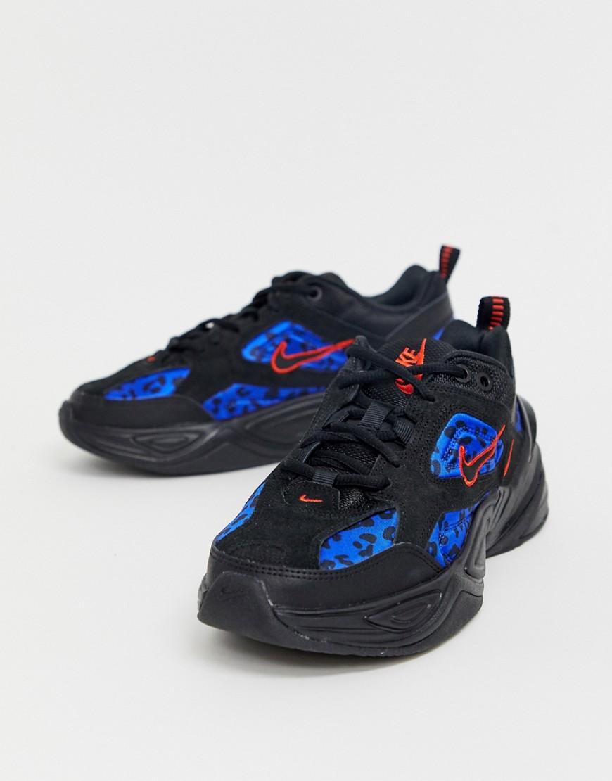 Nike Rubber Animal Print M2k Tekno Trainers in Blue | Lyst UK