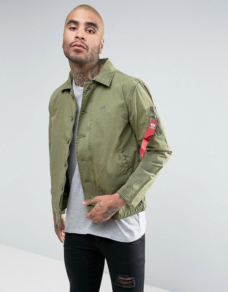 green overshirt jacket