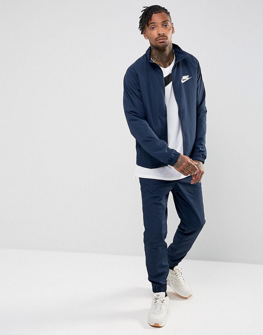 nike tracksuit set in navy