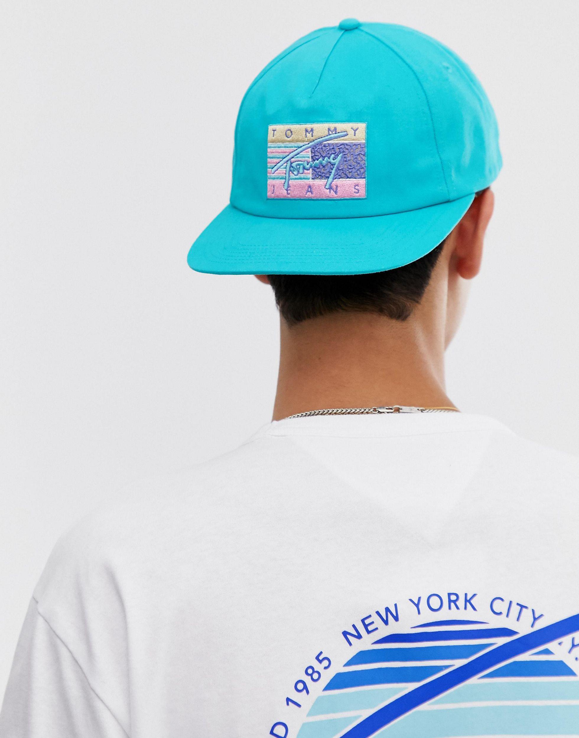 Cappellino rétro con visiera piatta acqua da Uomo di Tommy Hilfiger in Blu  | Lyst