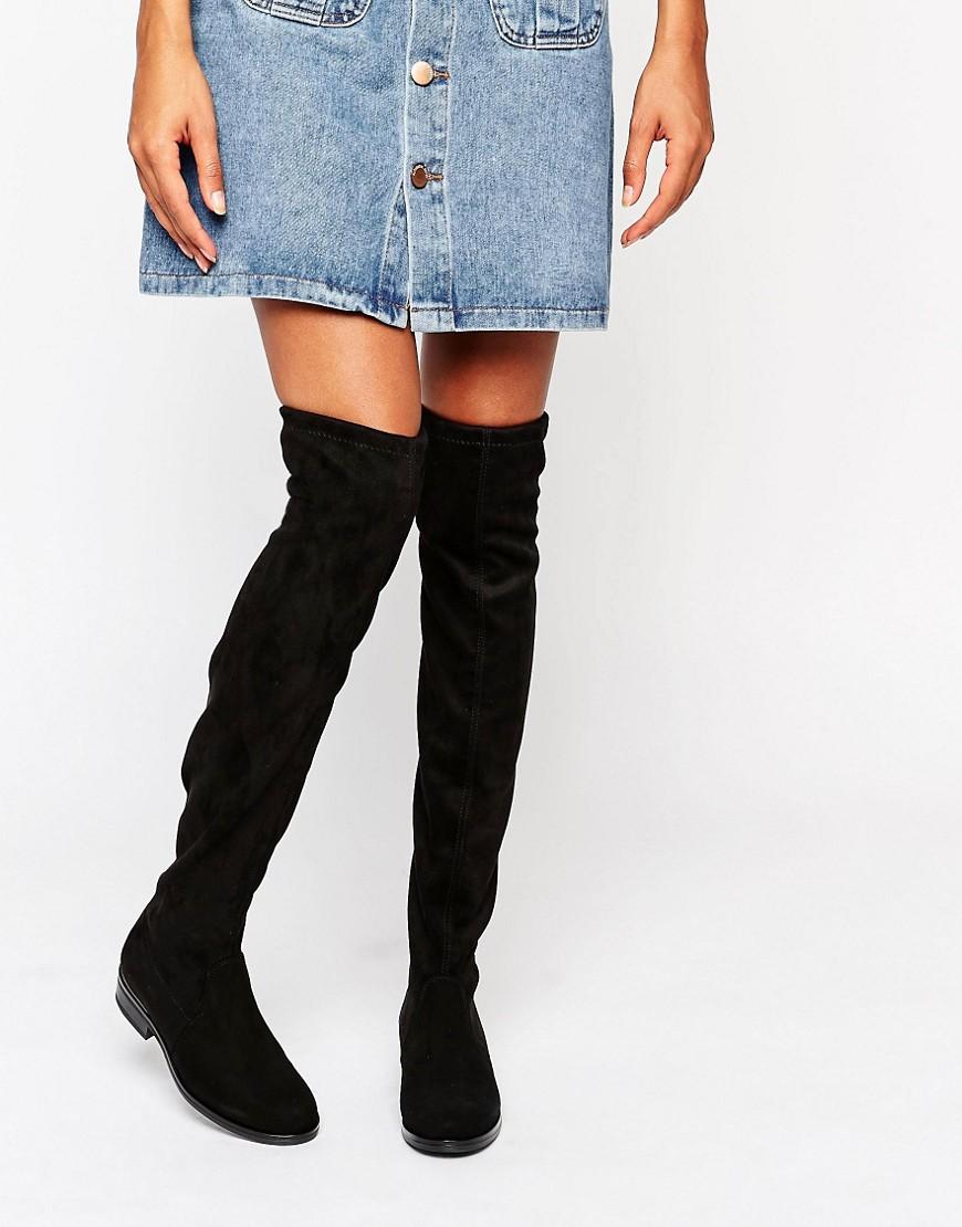 dune black over the knee boots
