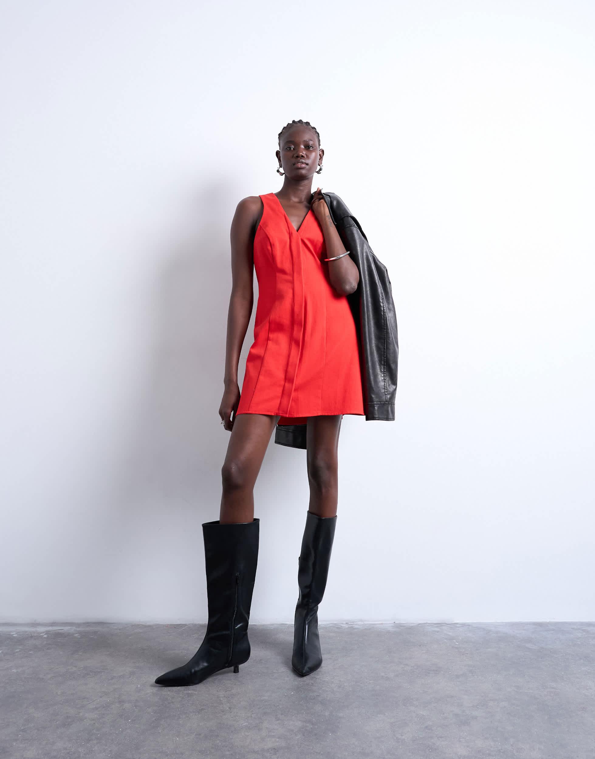 TOPSHOP Faux Leather Dresses for Women | Lyst