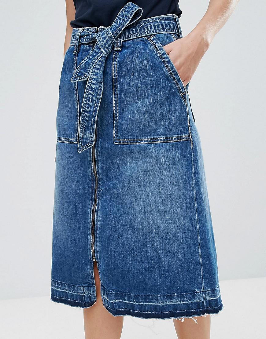 pepe jeans denim skirt