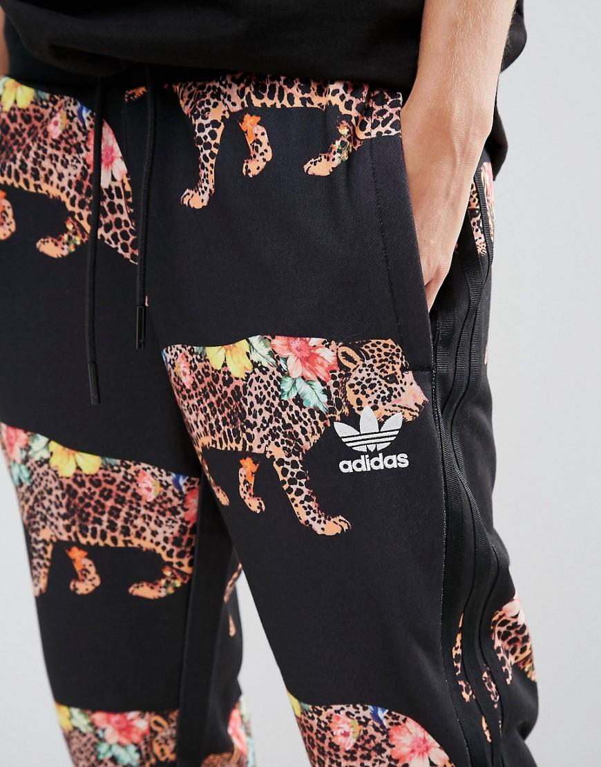 adidas Originals Synthetic Originals X Farm Multi Leopard Print Cuffed  Sweat Pants | Lyst