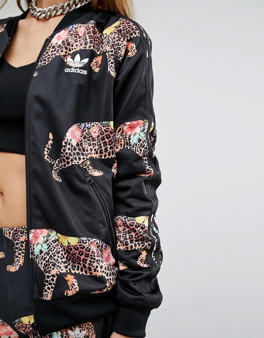 onpeilbaar Zenuw Mevrouw adidas Originals Originals X Farm Multi Leopard Print Bomber Jacket -  Multicolour | Lyst