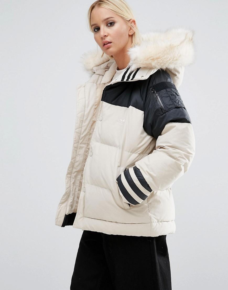 adidas fur jacket womens
