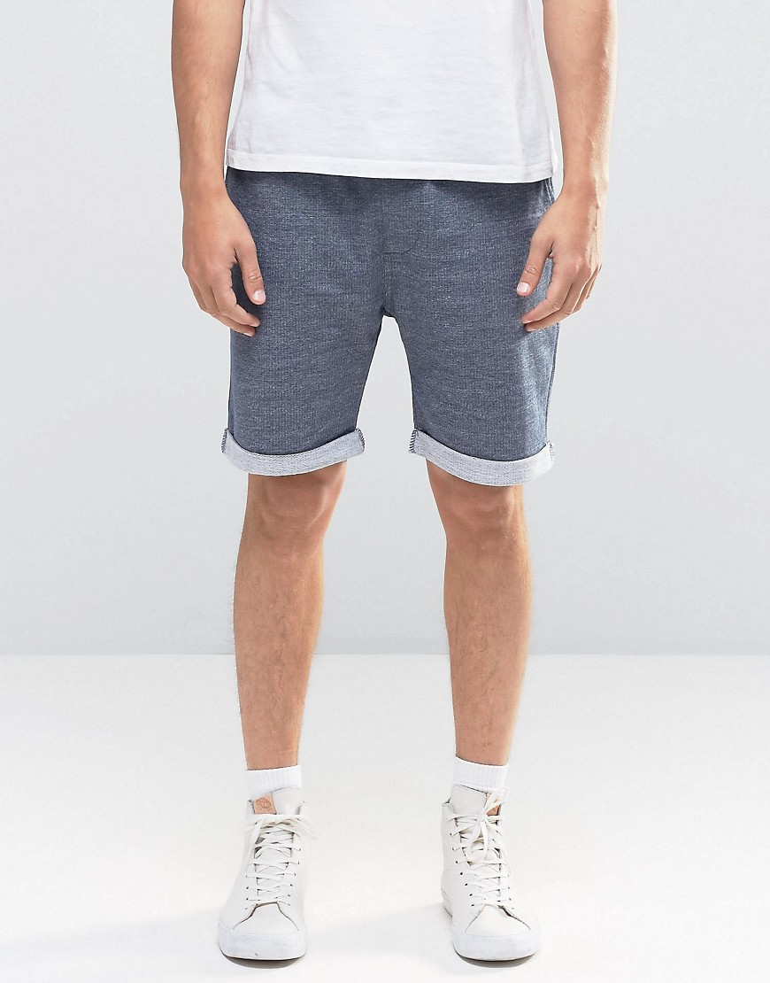 Bench Cotton Sweat Shorts In Blue For Men Lyst