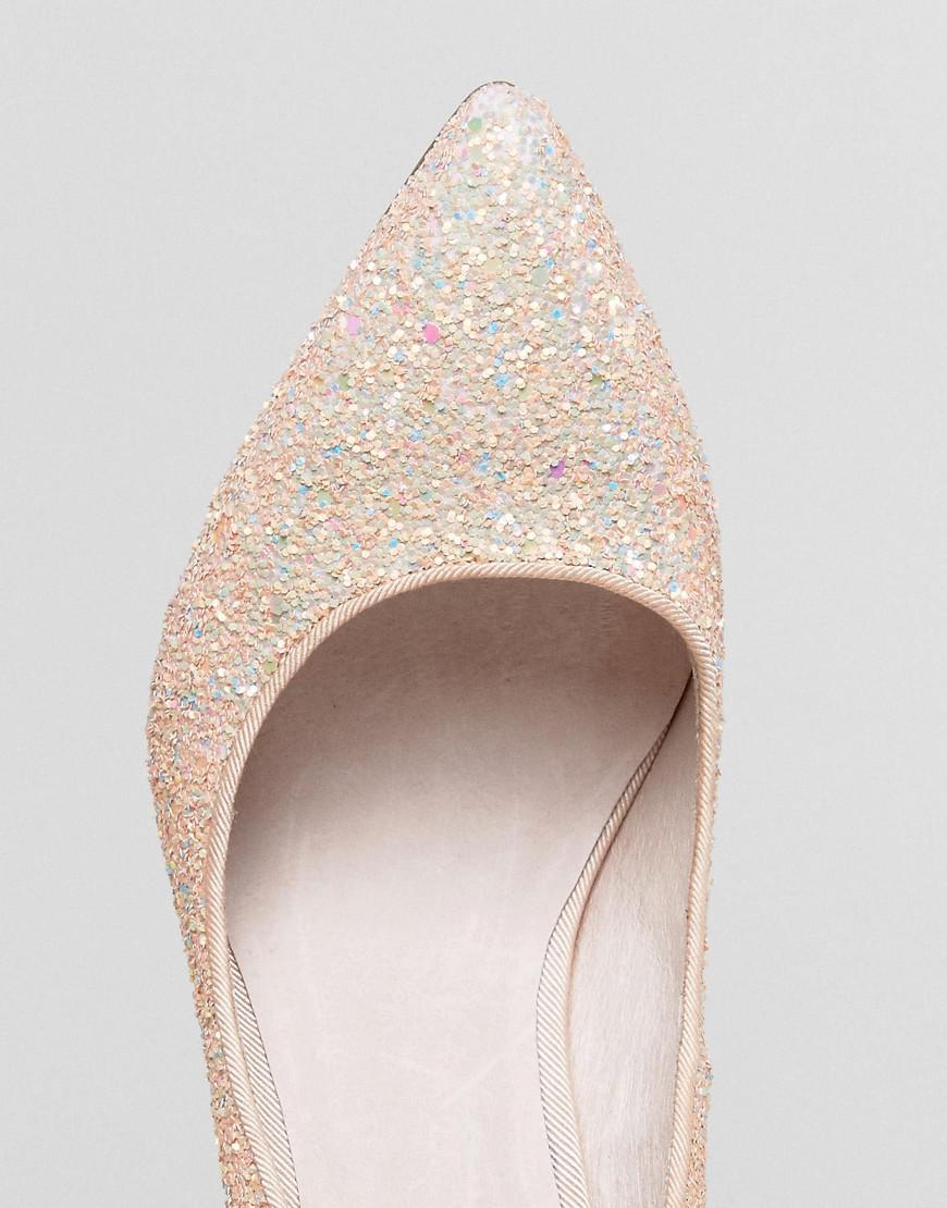 faith pink glitter shoes