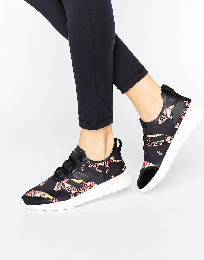 adidas Originals Zx Flux Leopard Print Sneakers - Lyst