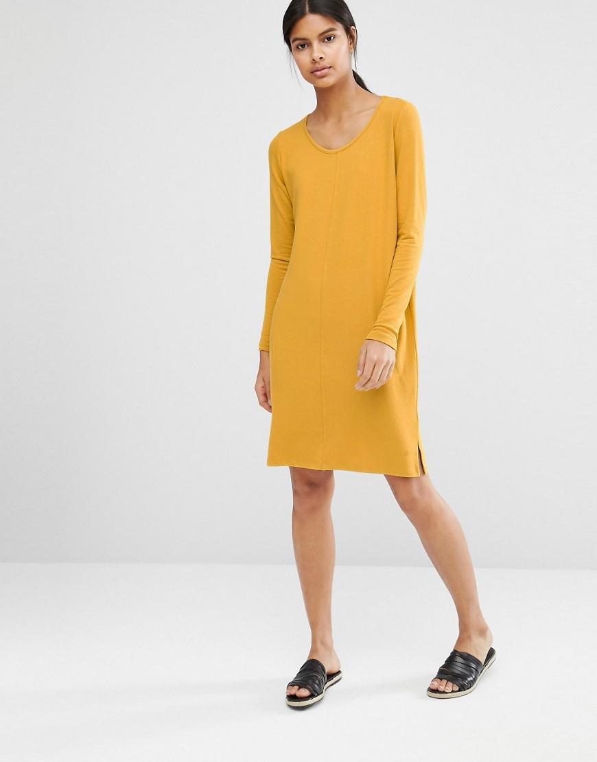 Lyst Vila Scoop Neck Knit Dress in Green