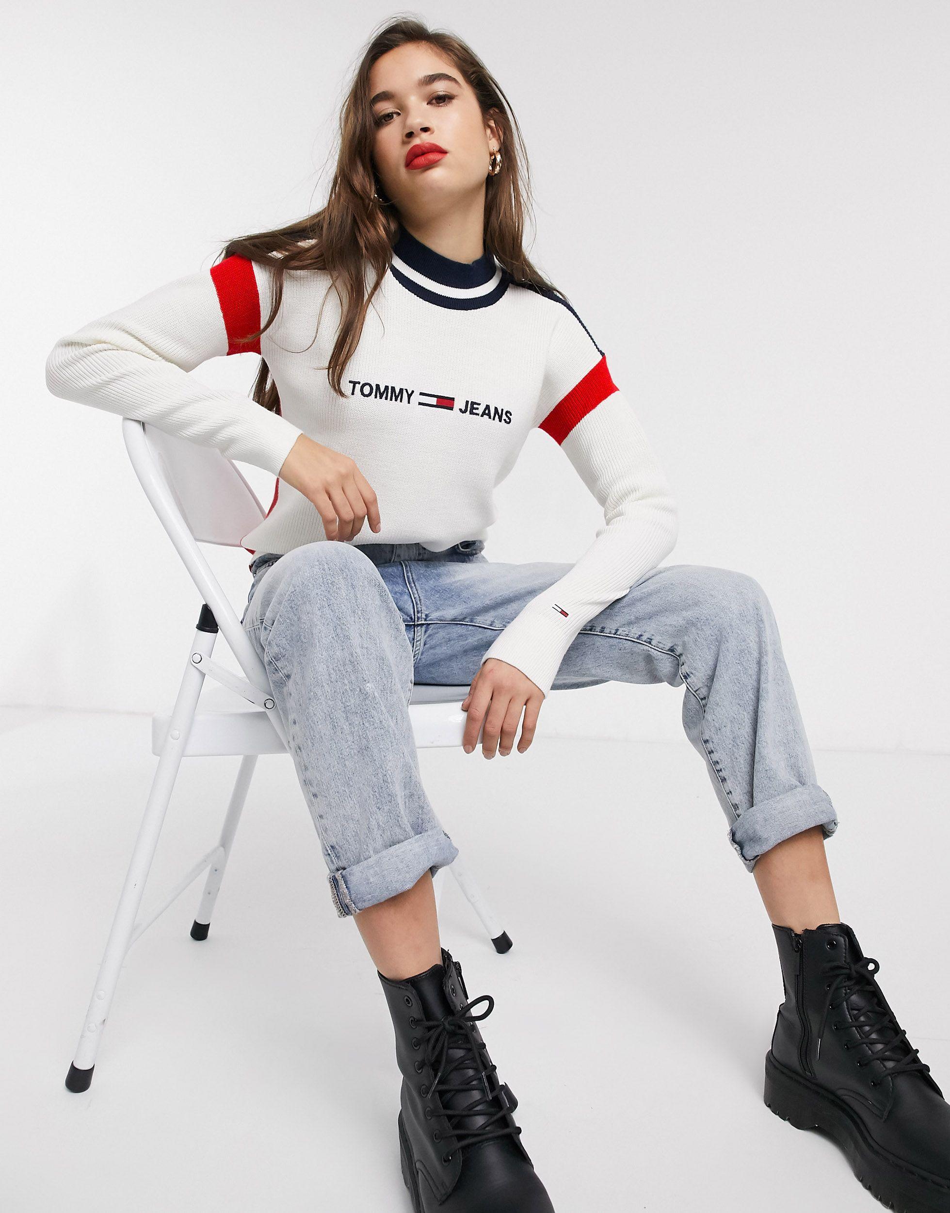 tommy hilfiger jumper white