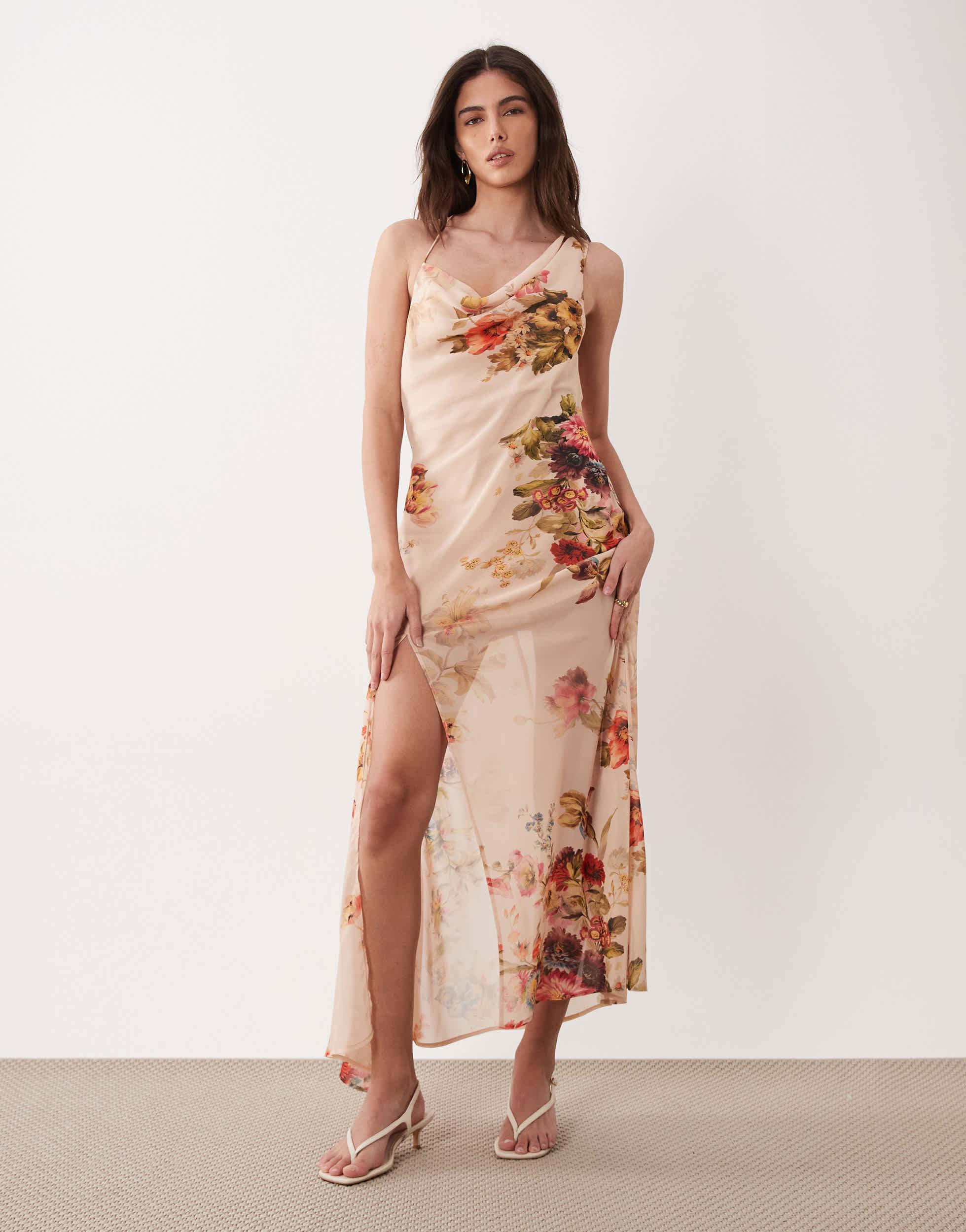 asos floral midi dress ASOS DESIGN pleated layered tiered midi dress in navy floral print with lace trim