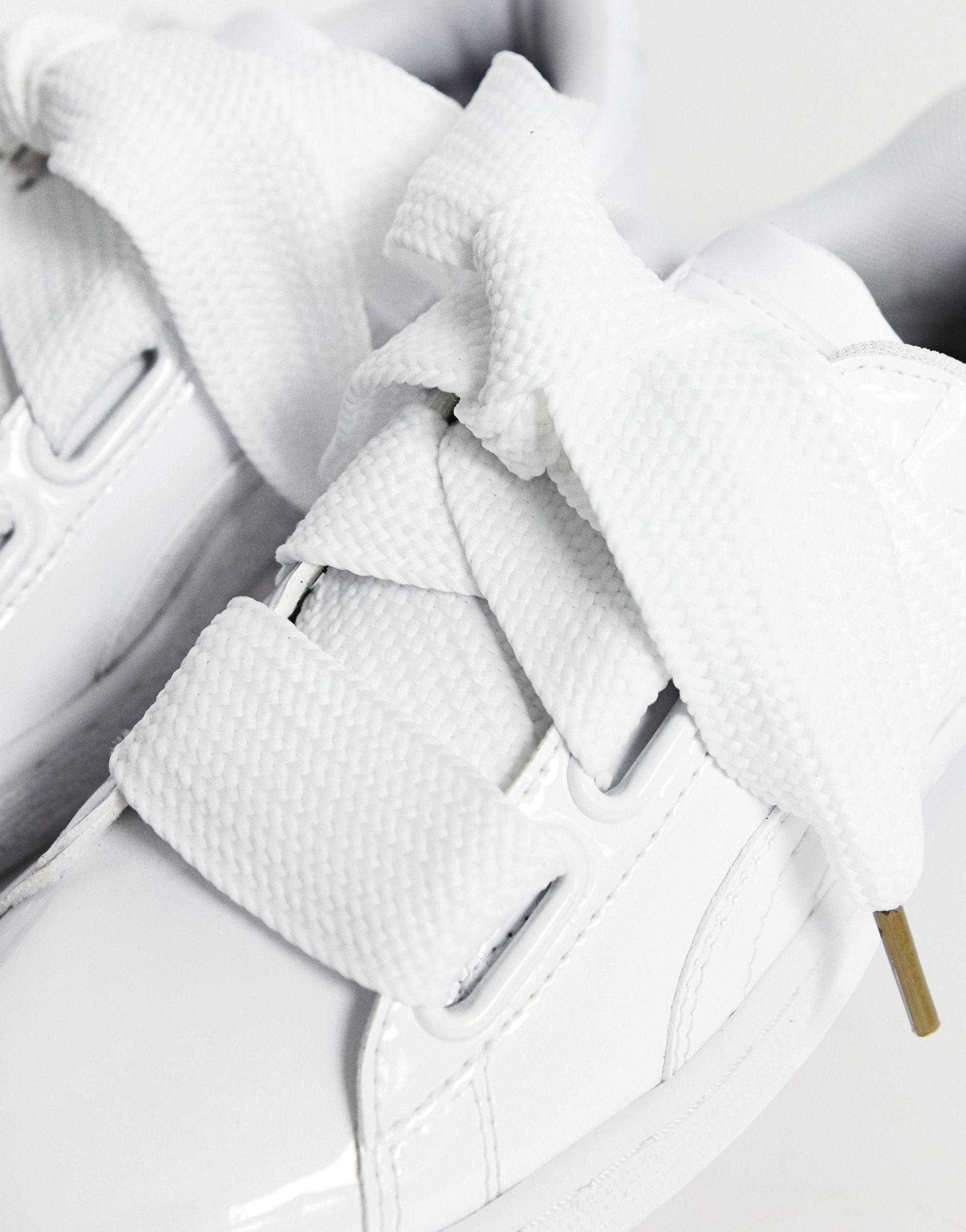 PUMA Basket Heart Patent Wn's Trainers in White | Lyst UK