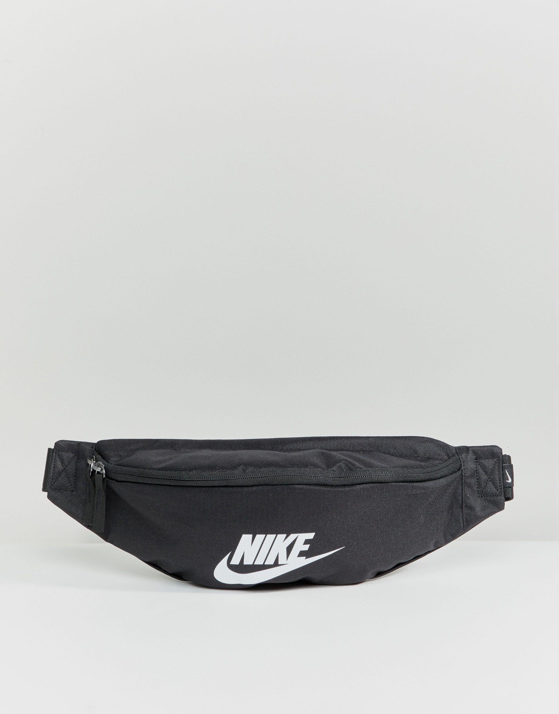 Nike heritage bumbag in black Clearance