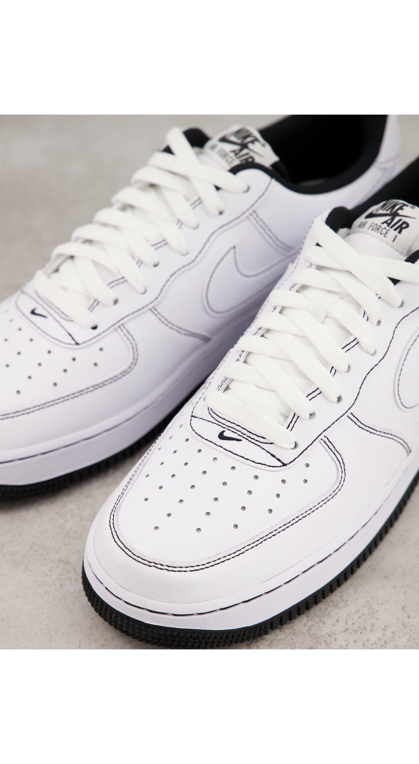 Air force 1 07 stitch sneakers colore nero da Uomo di Nike in Bianco Lyst