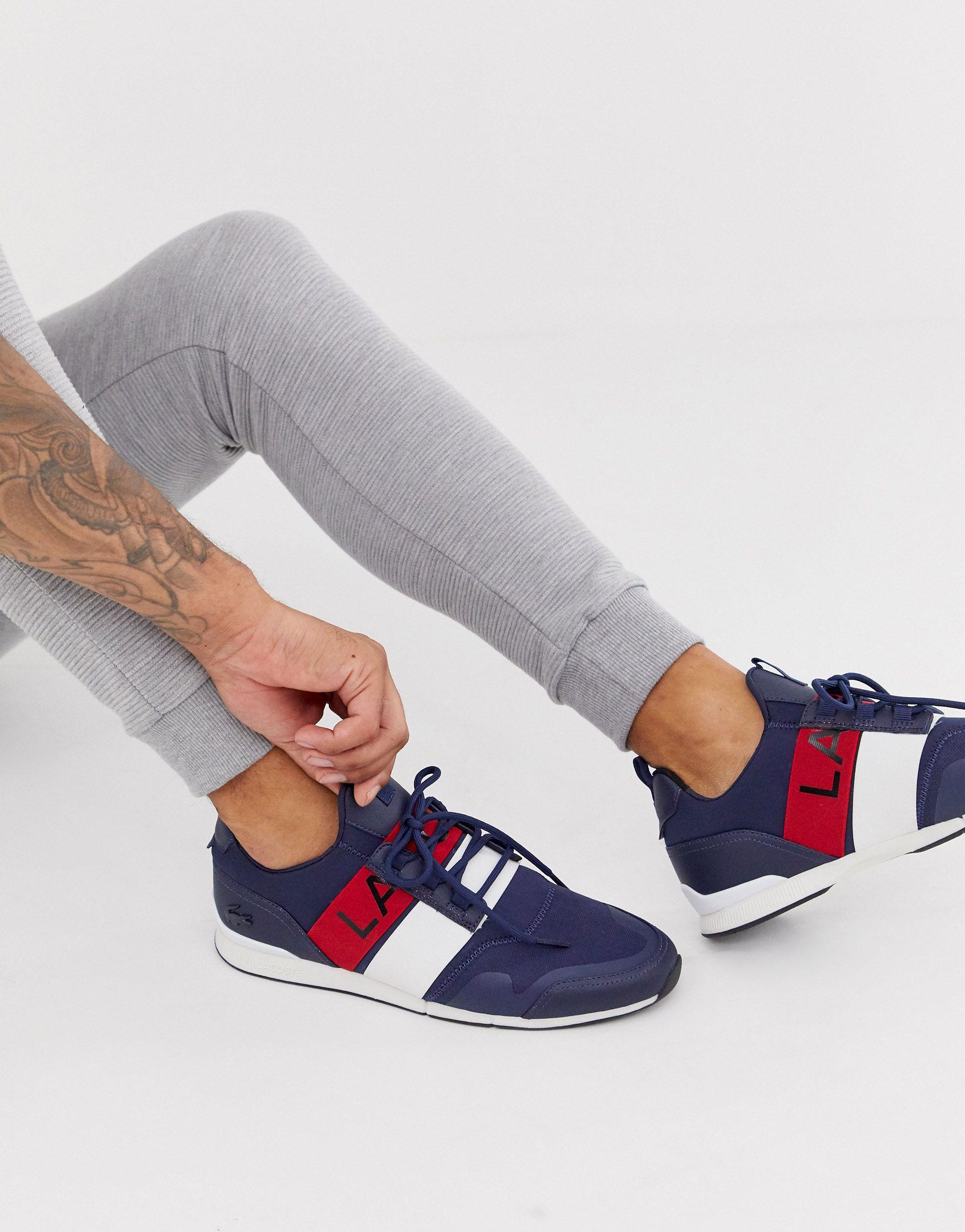 lacoste black menerva elite trainers