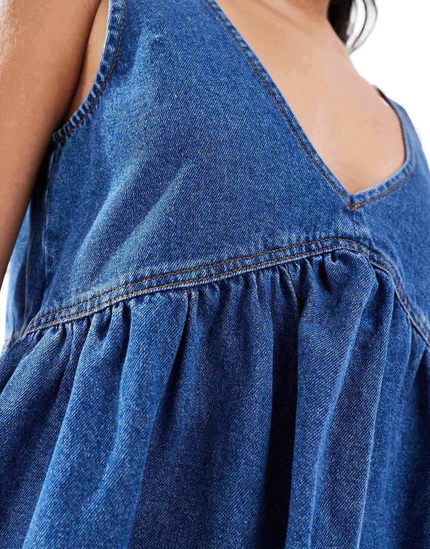 retrofete denim dress sale Kamna Embellished – Retrofête Ruffle Sleeve Denim Dress Taille:3X Top5-AU