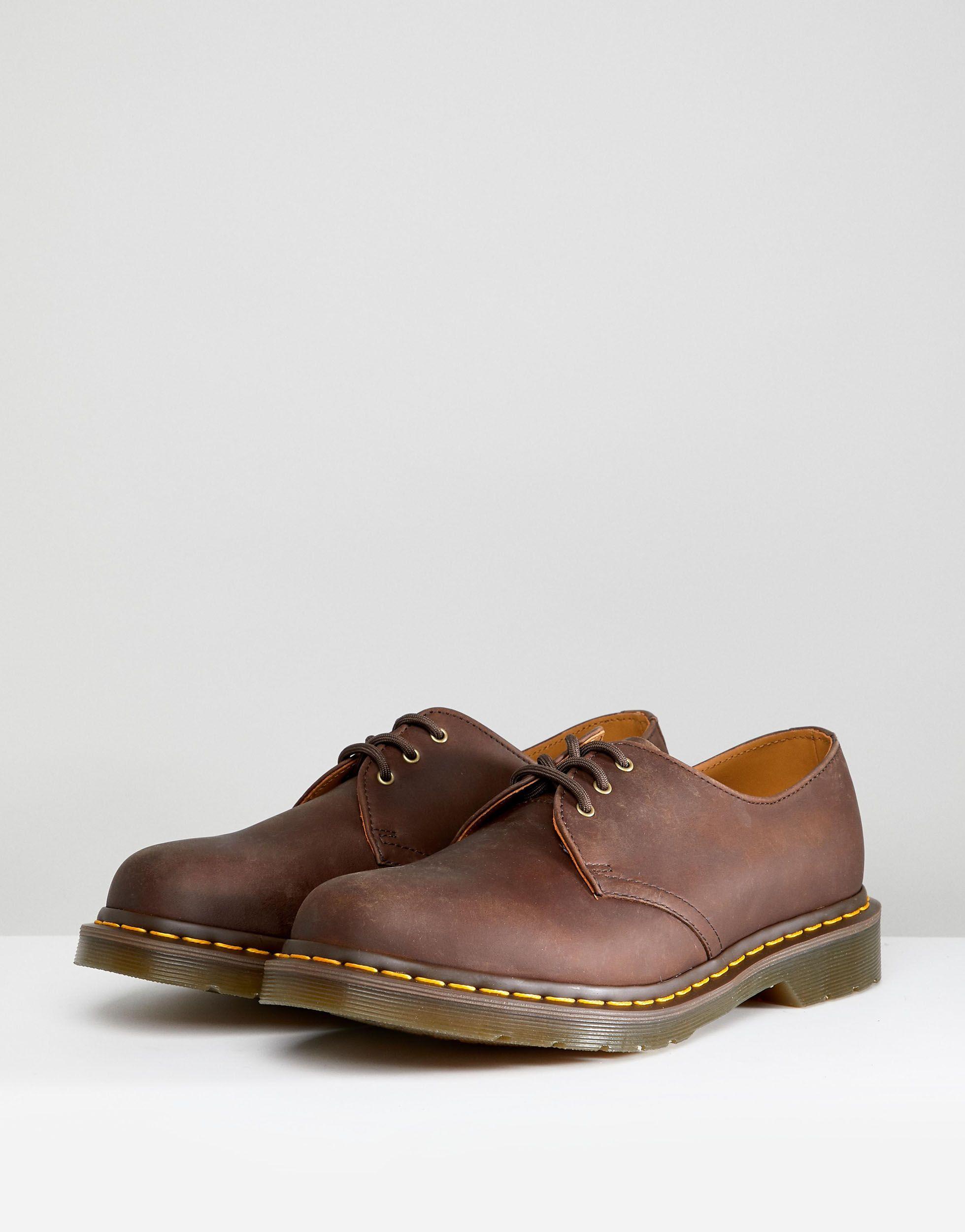 Dr. Martens Dr. Martens 1461 3-eye Shoe in Brown for Men | Lyst