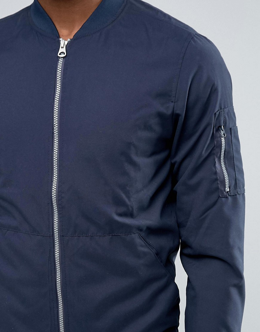 pull&bear ma1 bomber in black