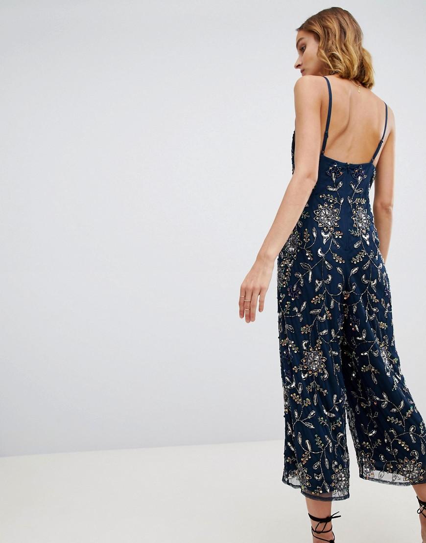 lace & beads jumpsuit