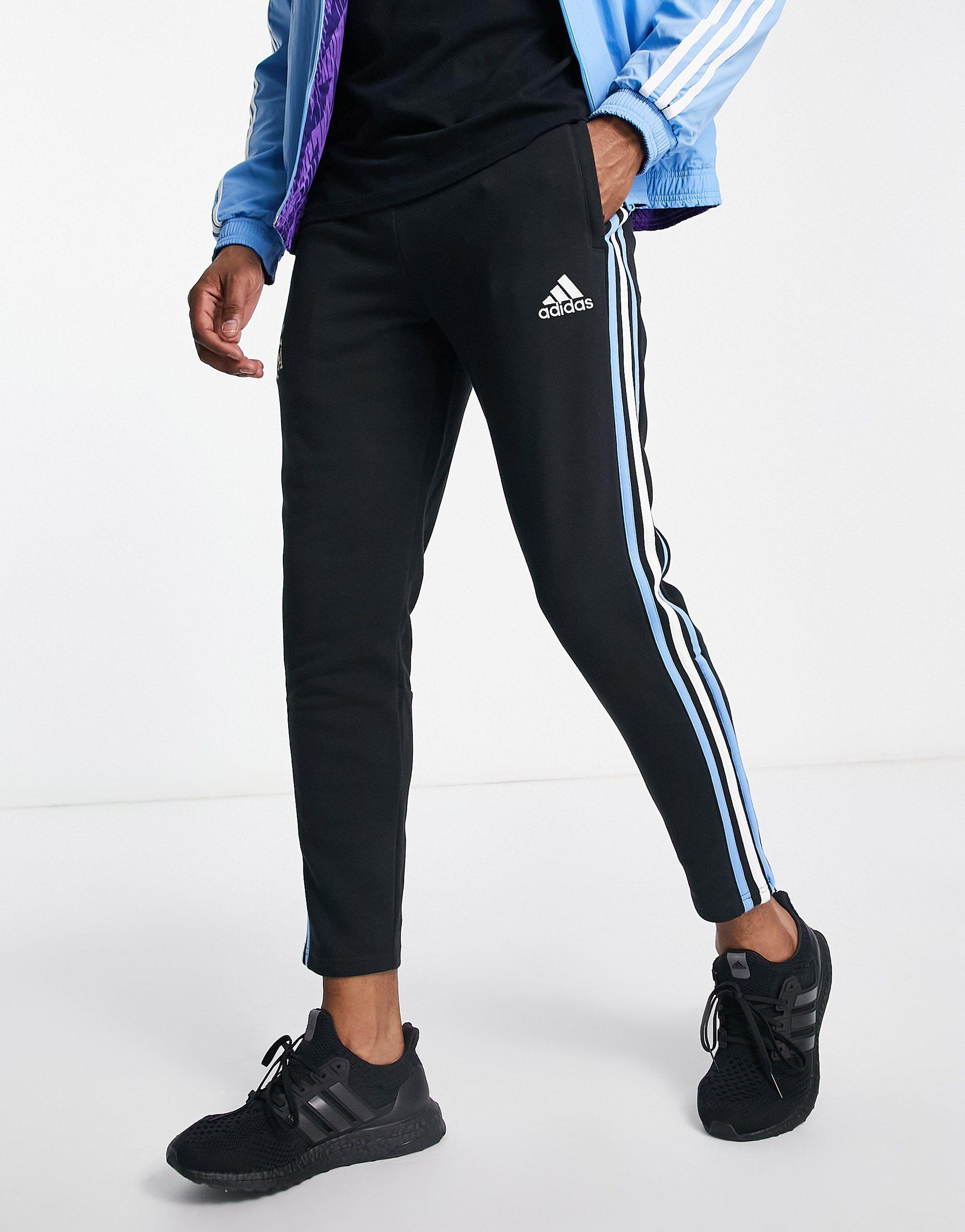 Adidas 3 shop stripe trackies