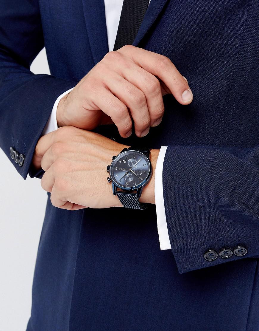 hugo boss navigator blue watch