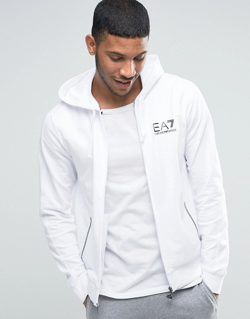white ea7 hoodie