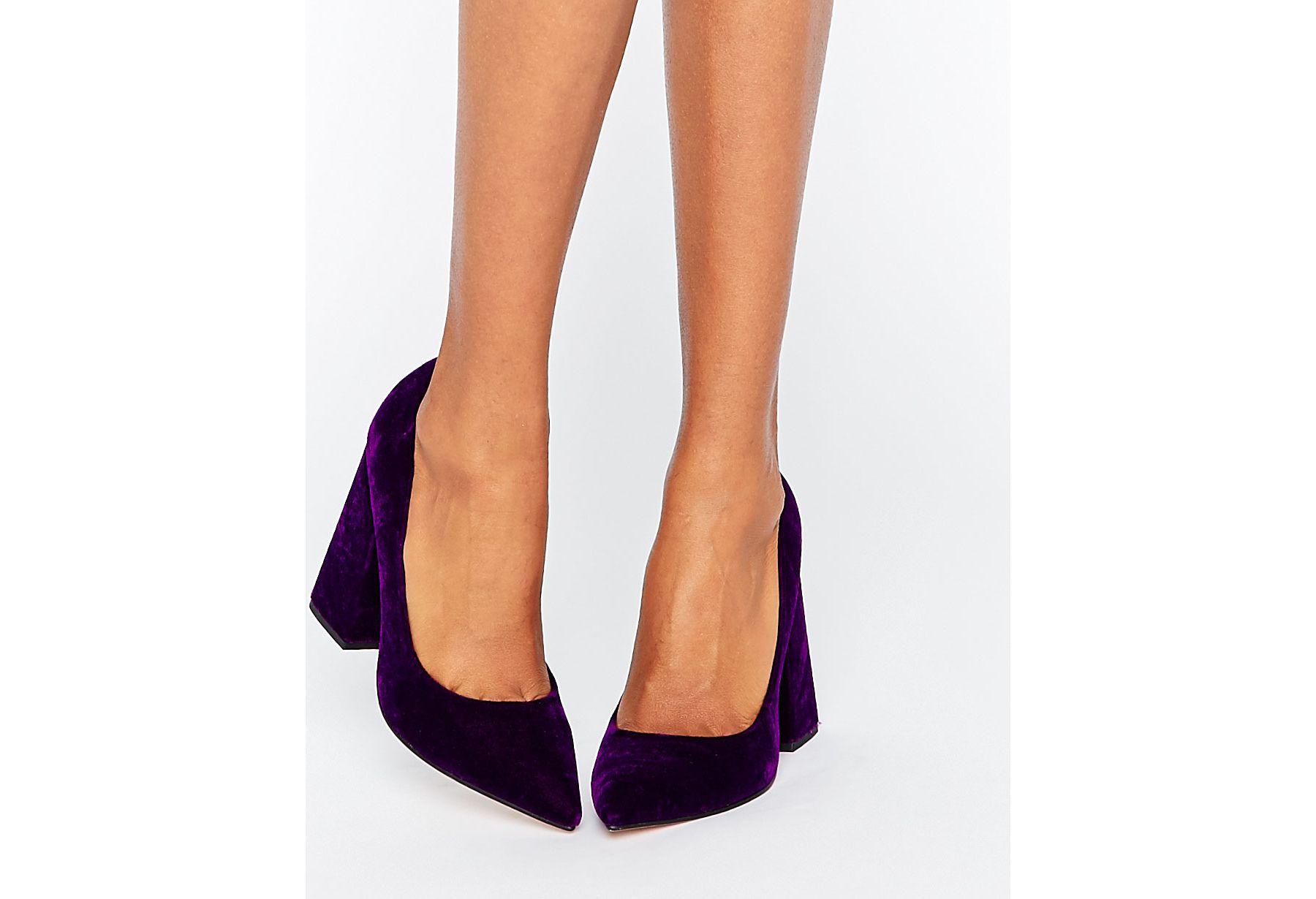 asos purple heels