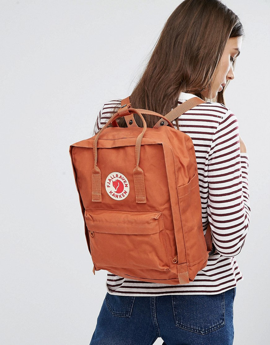 Fjallraven Canvas Classic Kanken In Brick Red - Lyst