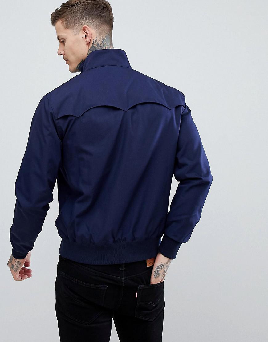 Fred Perry Reissues Made In England Harrington Jacket In Navy in Blue for  Men | Lyst