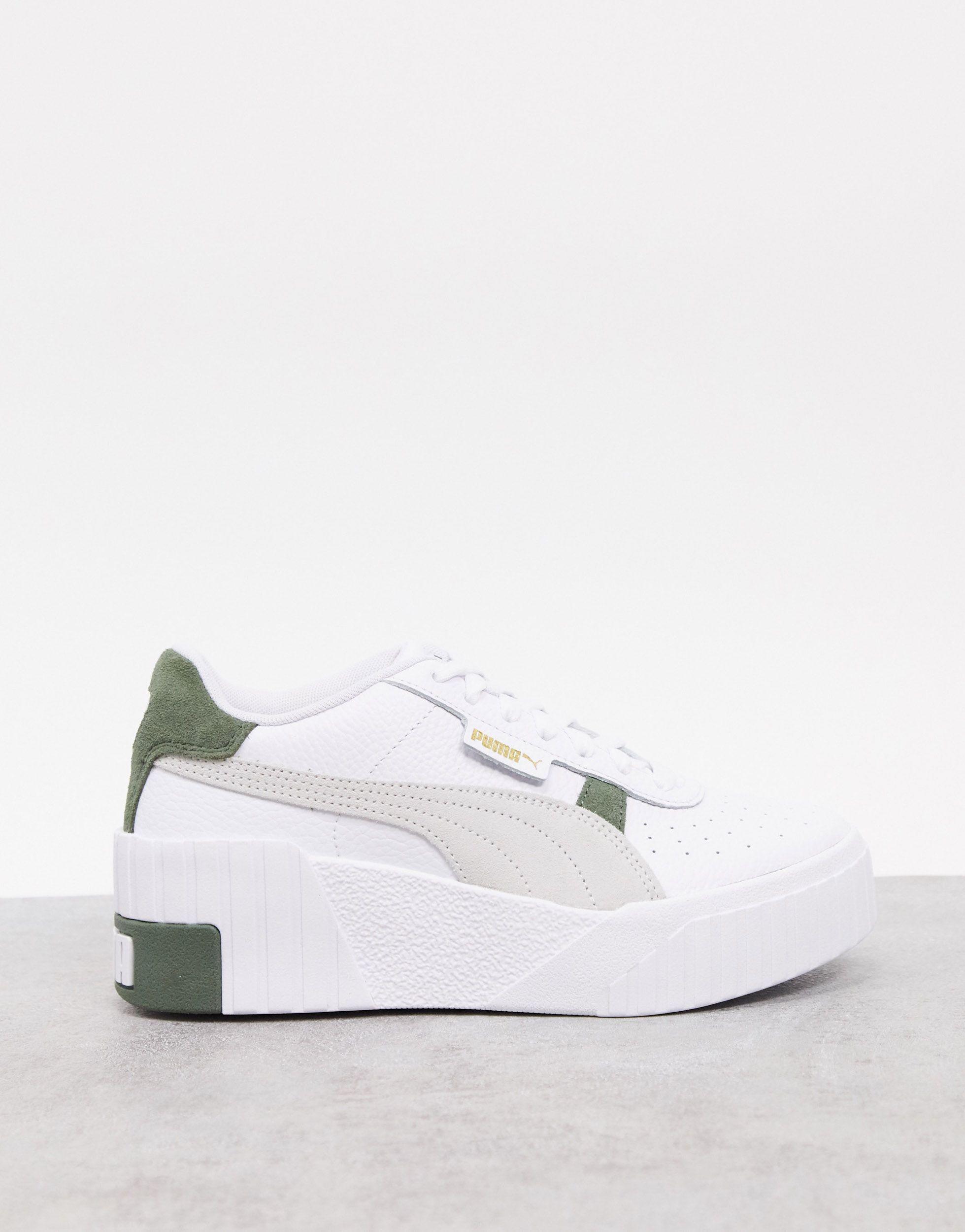 puma blancas cuero