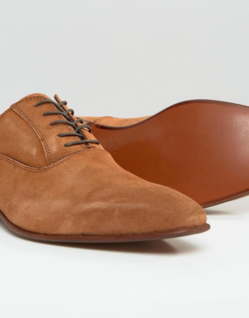 tan suede oxfords