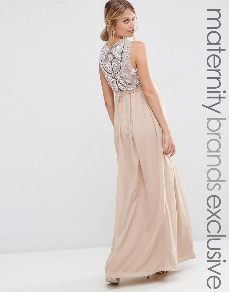 maya maternity maxi dress