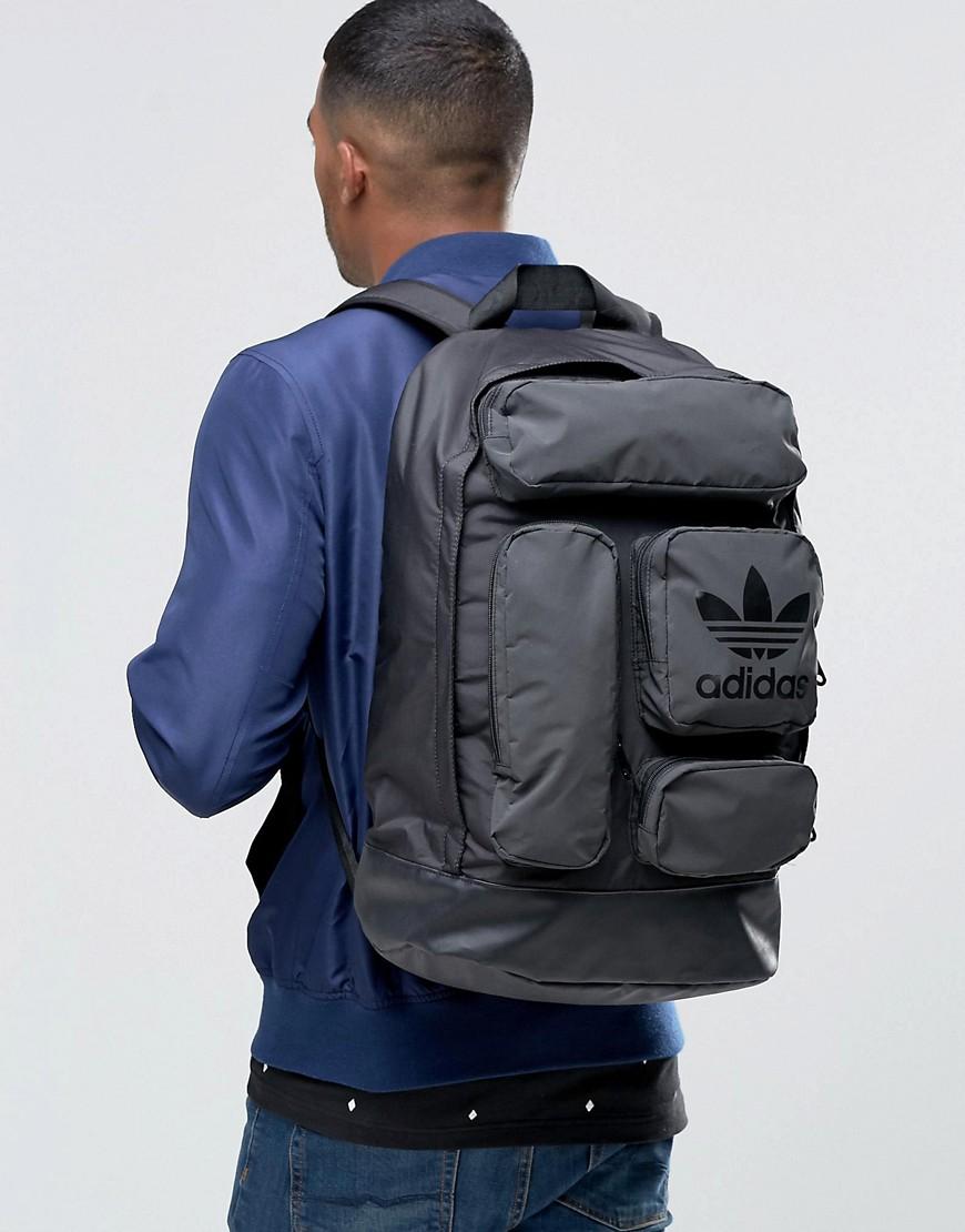 adidas Originals Multi Pocket Backpack In Black Ay8663 for Men | Lyst