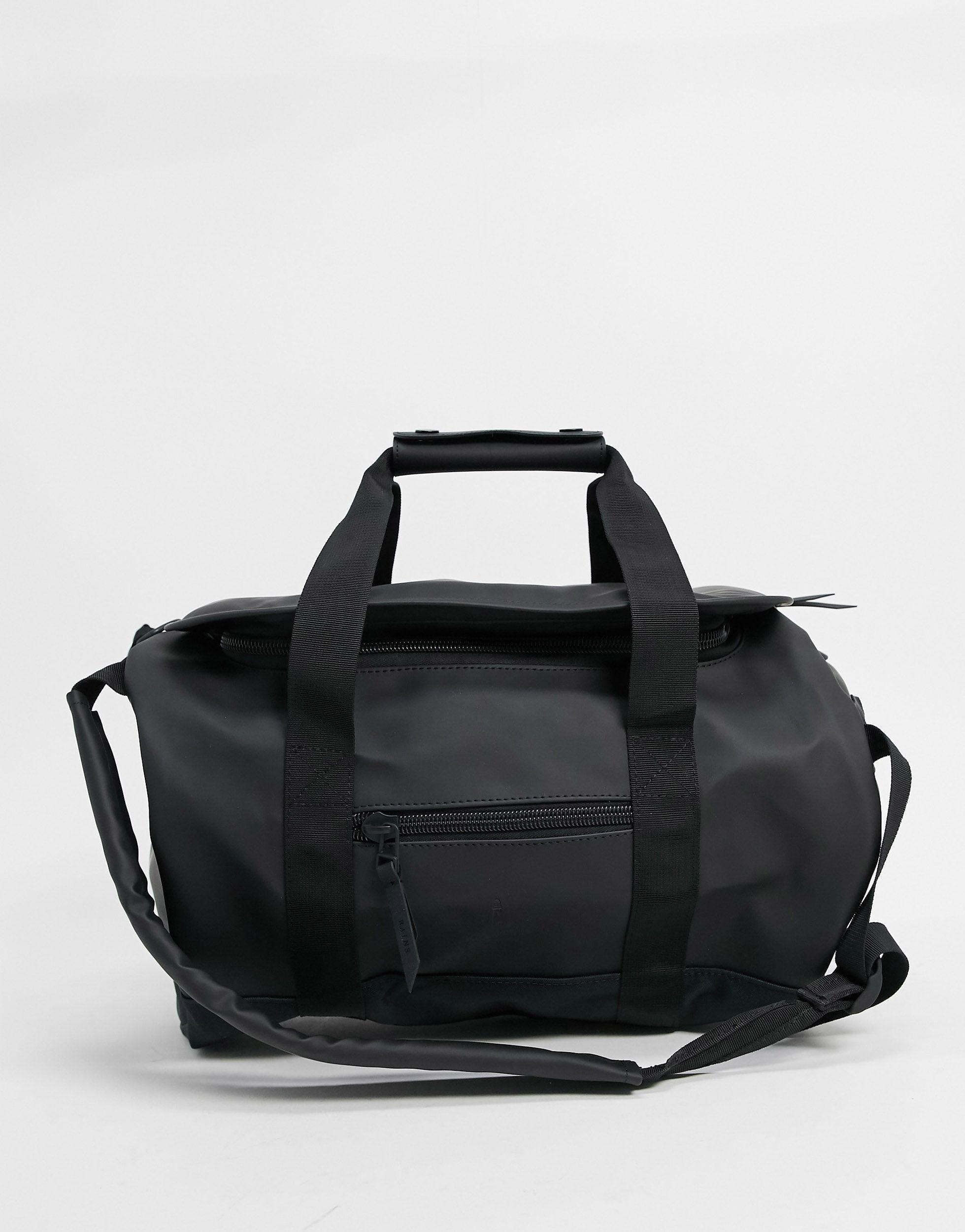 Rains Waterproof Small Convertible Duffel Bag in Black for Men | Lyst  Australia