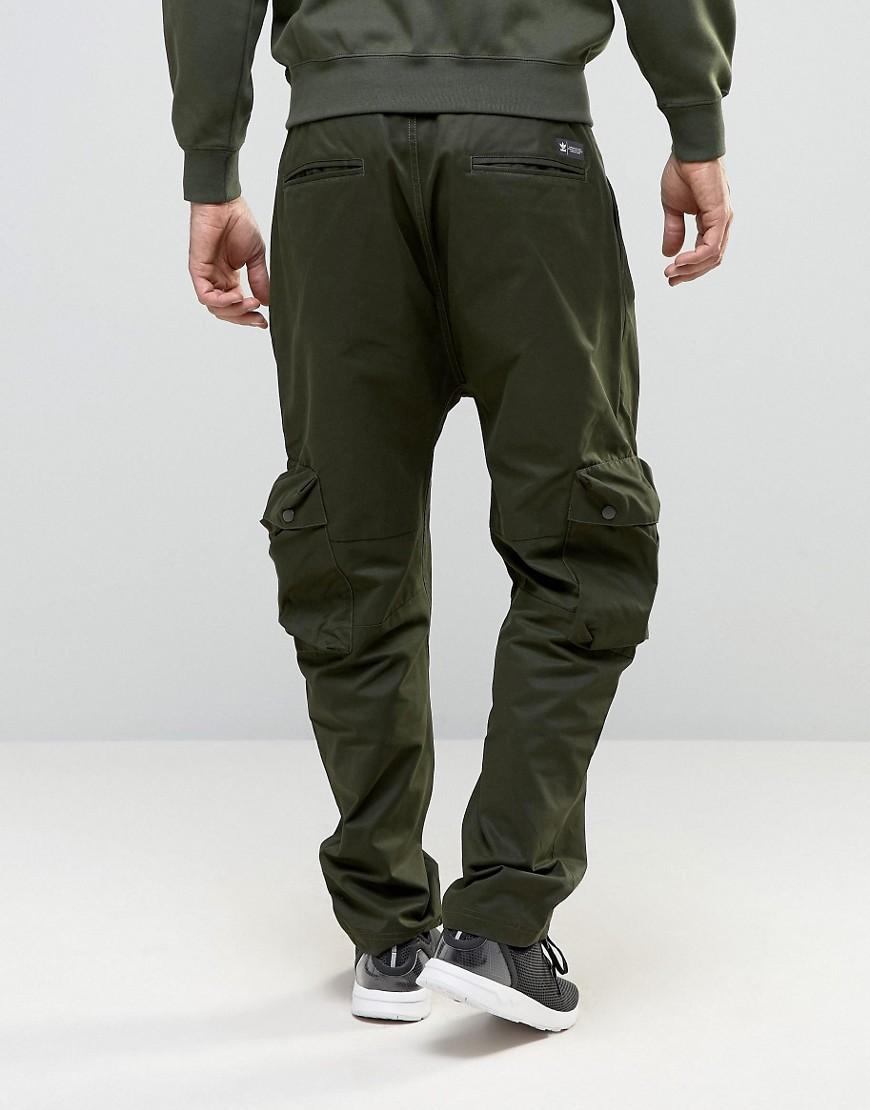 adidas Originals Badlander Cargo Trousers In Green Ay8533 for Men - Lyst